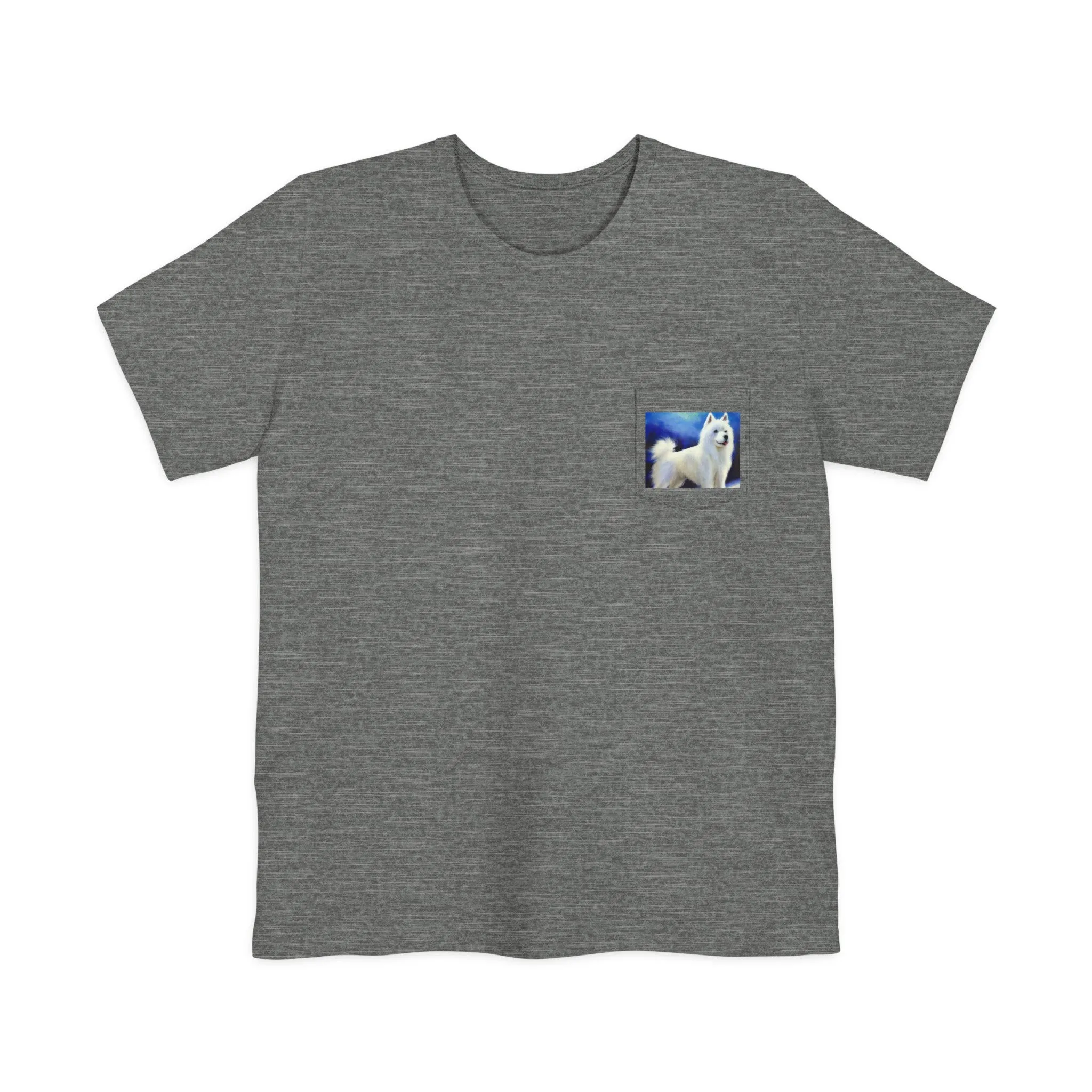American Eskimo Dog Unisex Pocket T-shirt