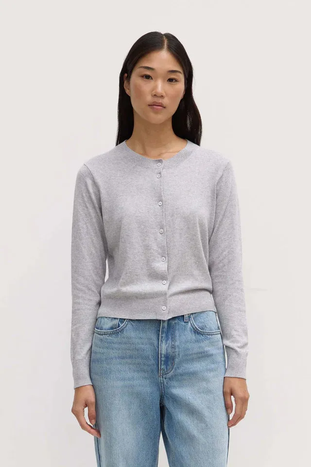 Assembly Label - Semra Cotton Cashmere Cardigan - Grey Marle