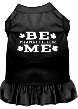 Be Thankful For Me Screen Print Dress Black Lg