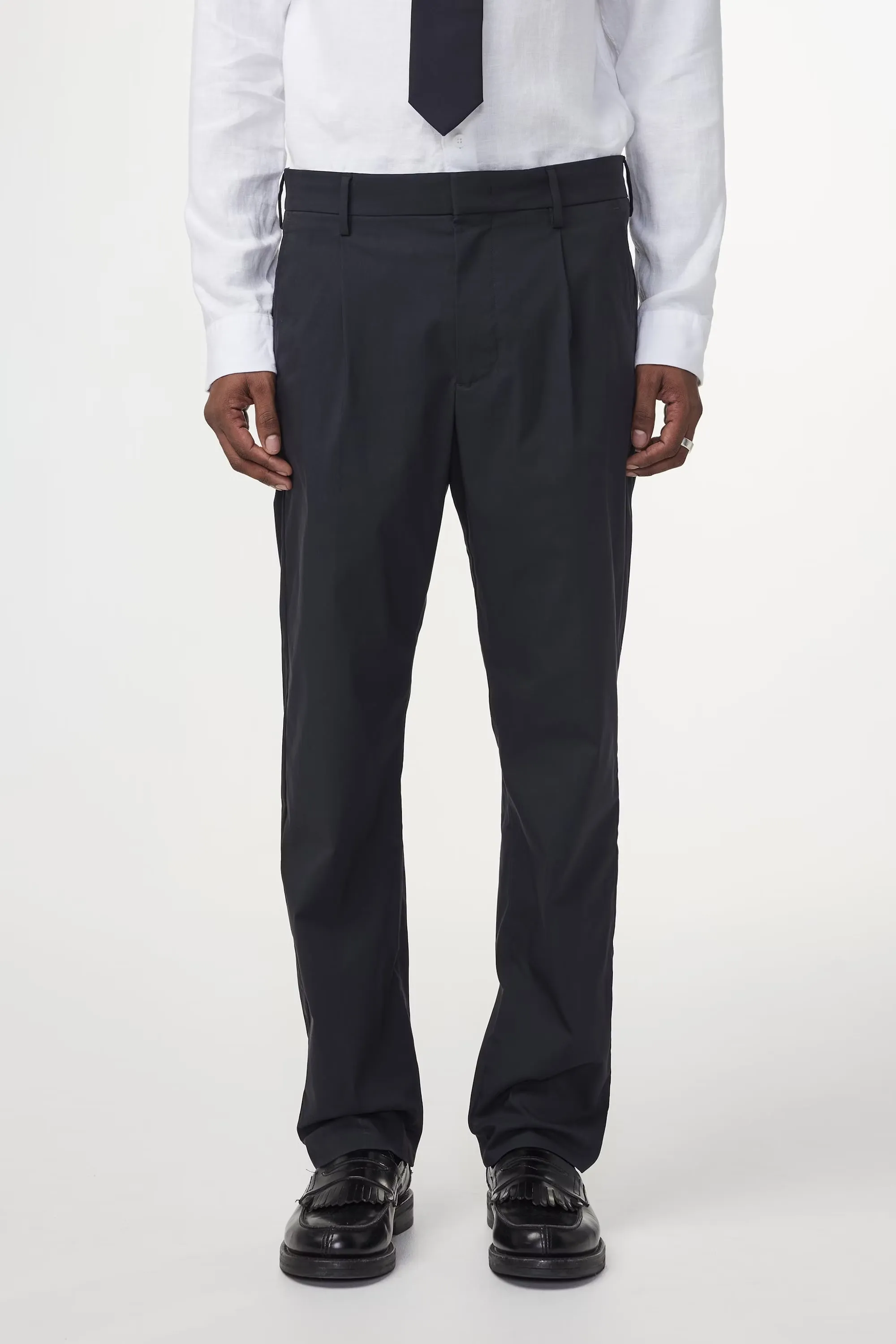 Bill Pleated Trouser - Navy | NN.07