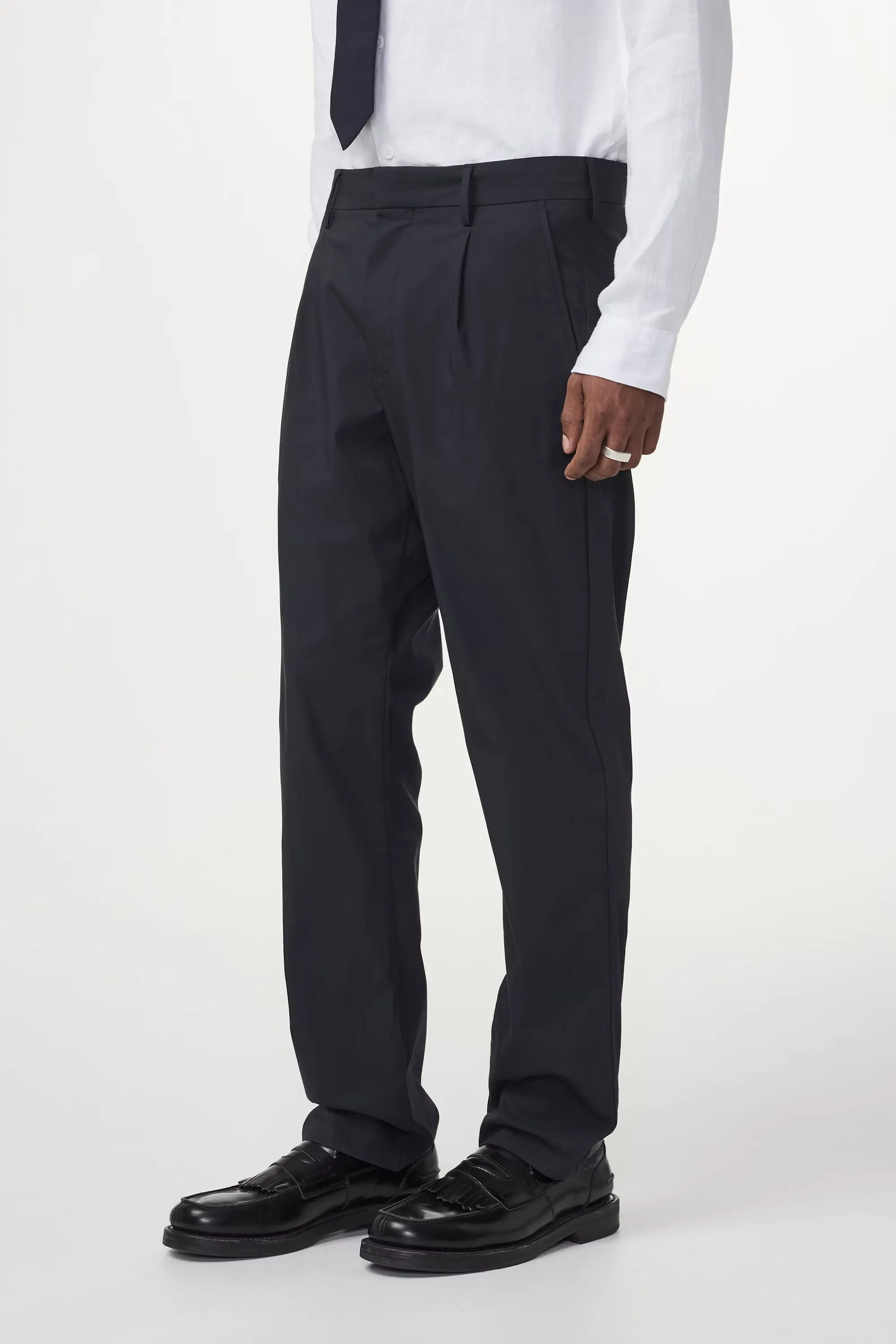 Bill Pleated Trouser - Navy | NN.07