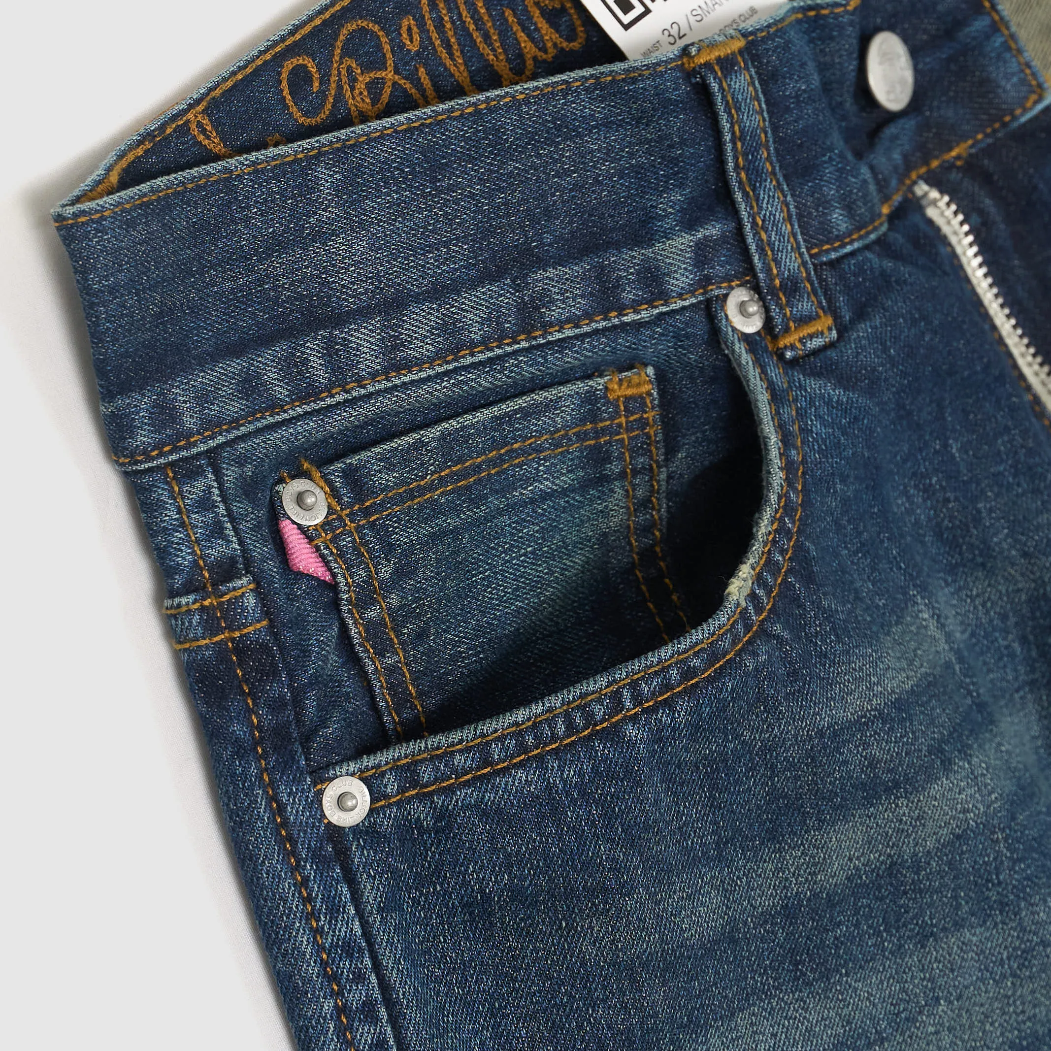 Billionaire Boys Club Moon Man Straight Leg Denim Hard Washed