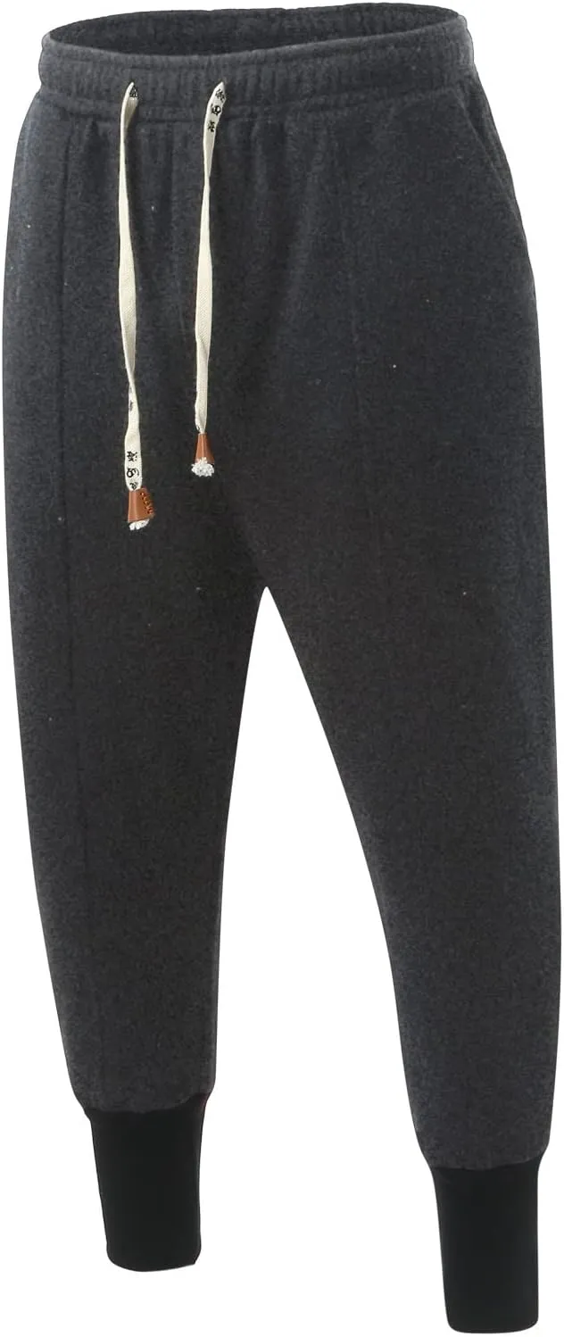 Cargo Pants for Men Big and Tall Fleece Cargo Pants Cargo Sweatpants for Men Sweatpants Open Bottom Drawstring Cargo