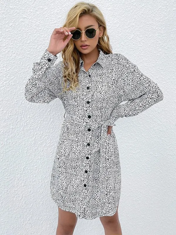 Chic Floral Print Long Sleeve Dress for Fashion-Forward Women