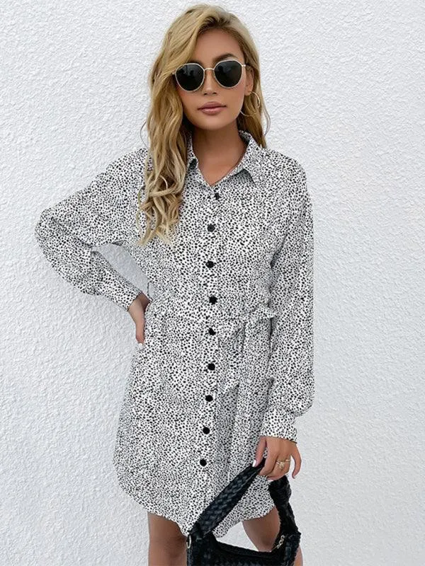 Chic Floral Print Long Sleeve Dress for Fashion-Forward Women