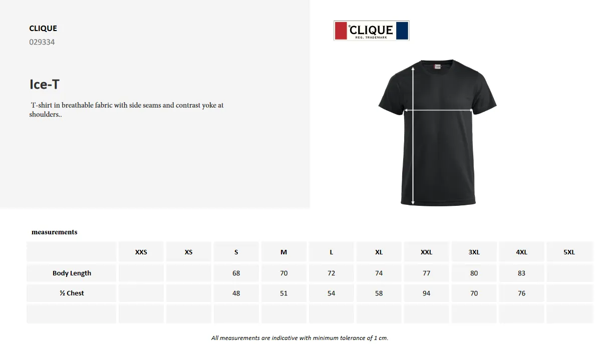 Clique Ice Sport Unisex T-Shirt | Activewear Tee Shirt | Breathable | 5 Colours | XS-2XL