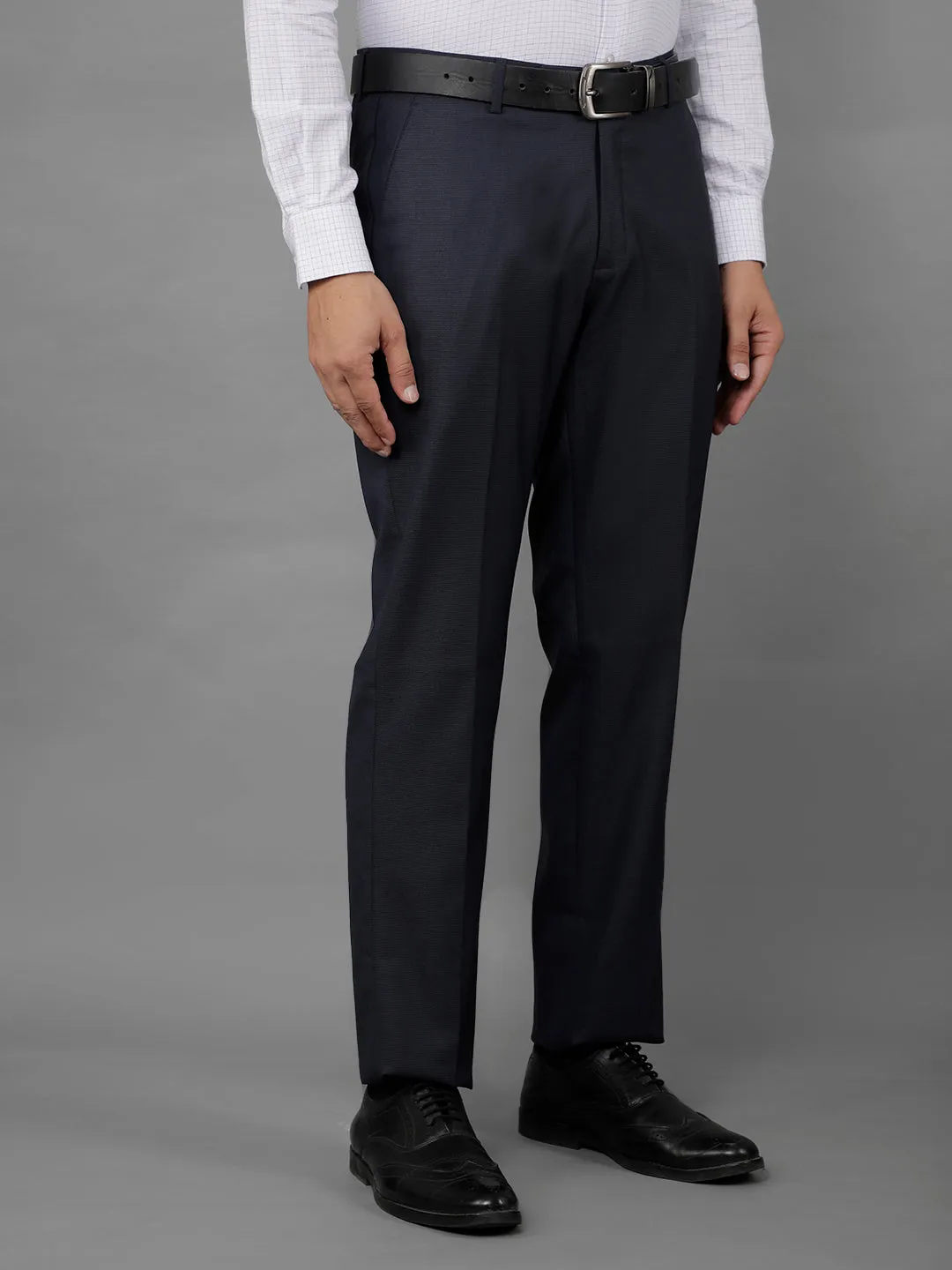 COBB MENS NAVY BLUE FORMAL TROUSERS
