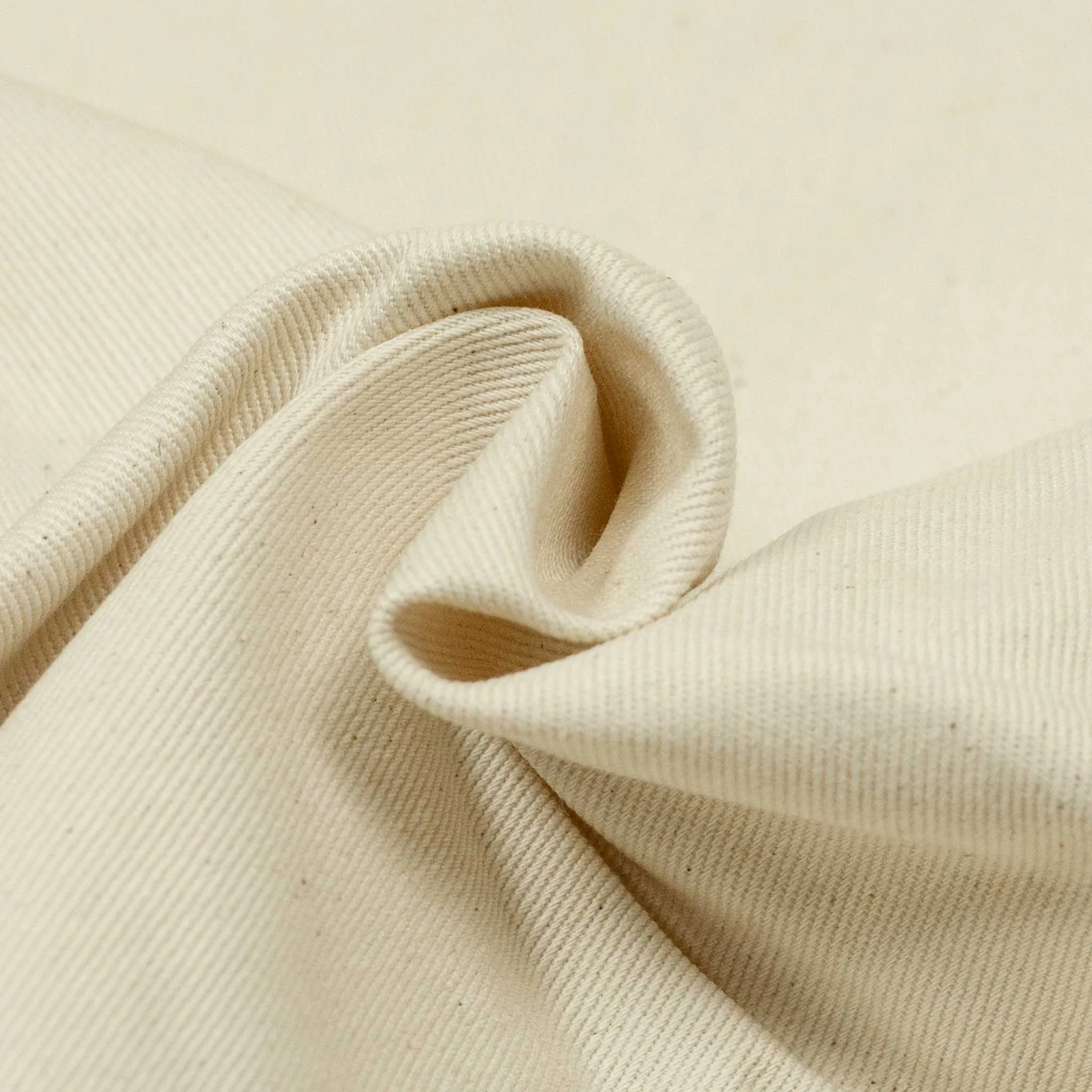 Comanche single-pleat trousers in natural light drill cotton