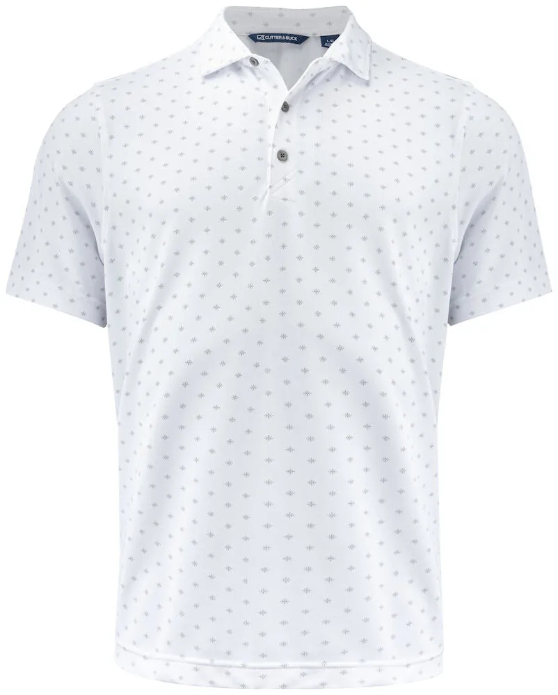 Cutter & Buck Virtue Printed Men's Polo Shirt | Breathable Activewear | 3 Colours | S-4XL