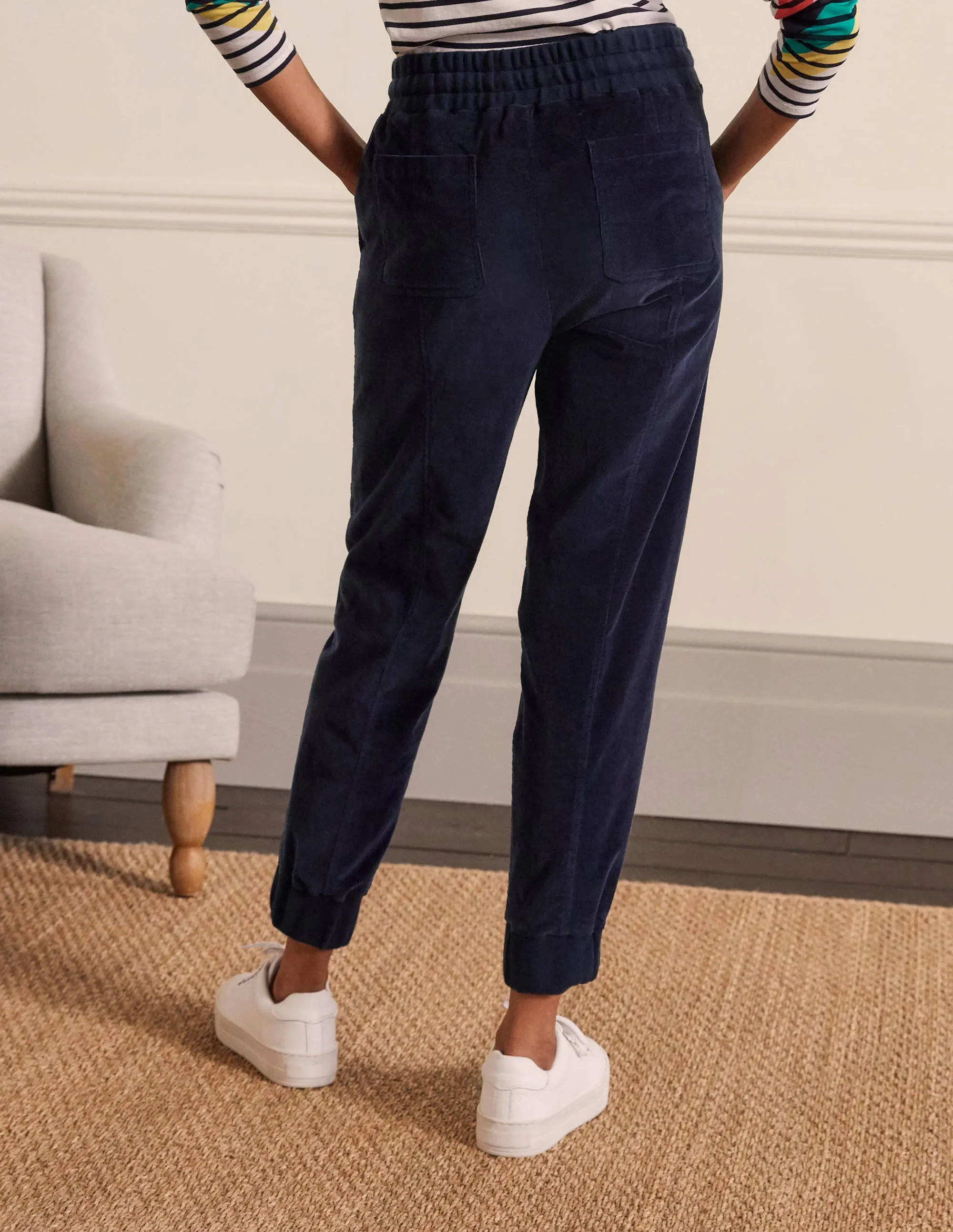 Dorset Cord Trousers-Navy
