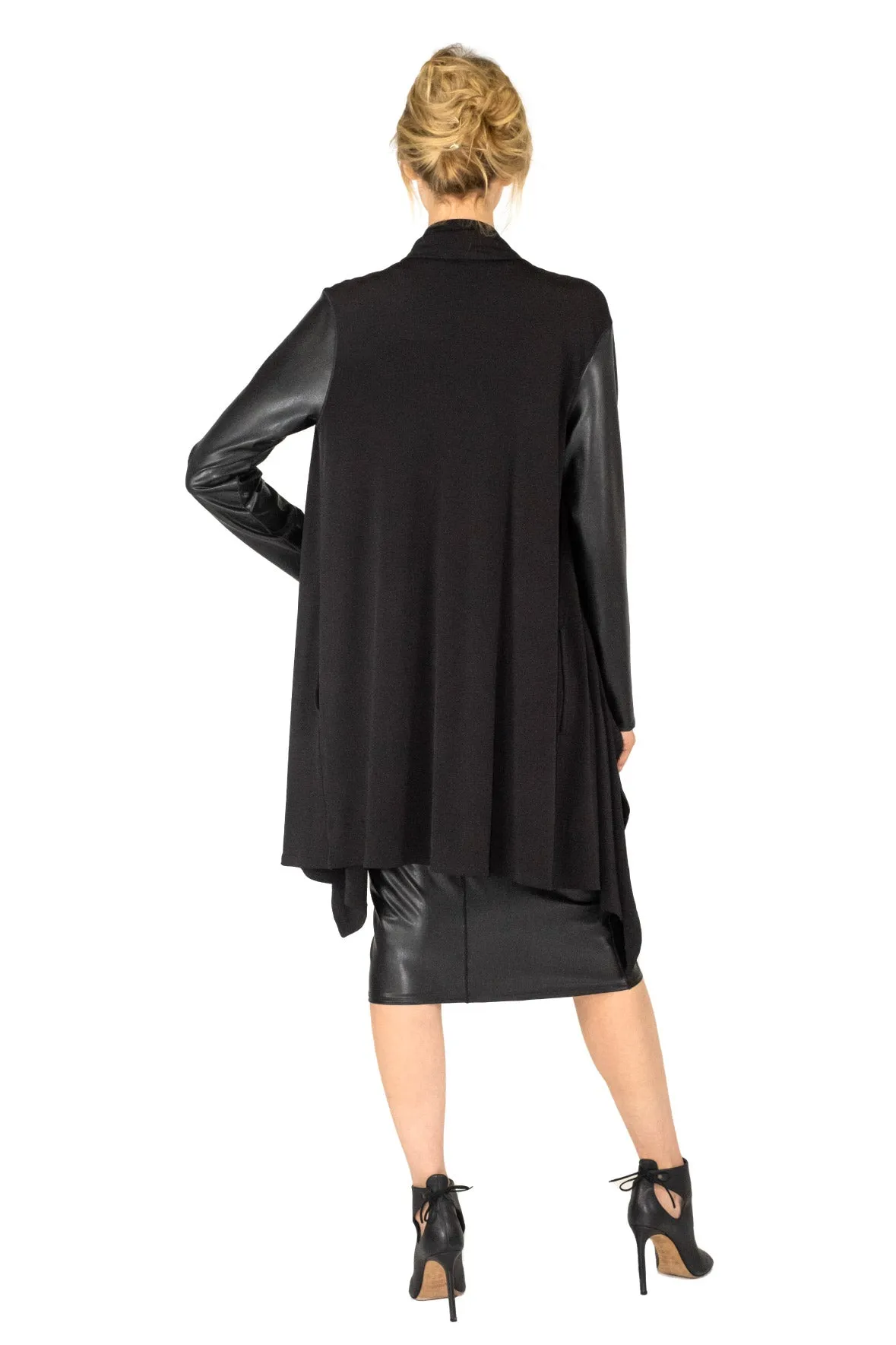 Double Layered Cardigan With Pockets