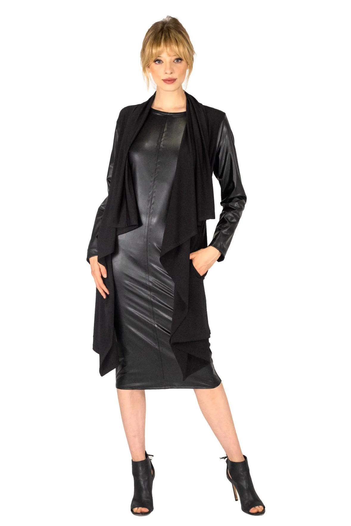 Double Layered Cardigan With Pockets