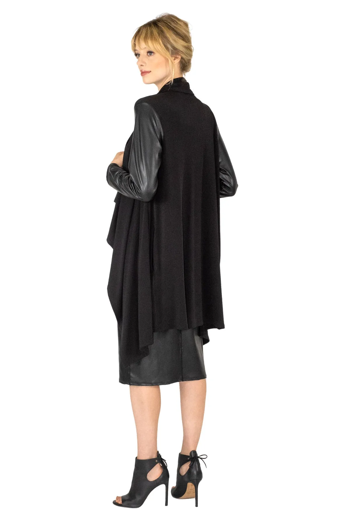 Double Layered Cardigan With Pockets