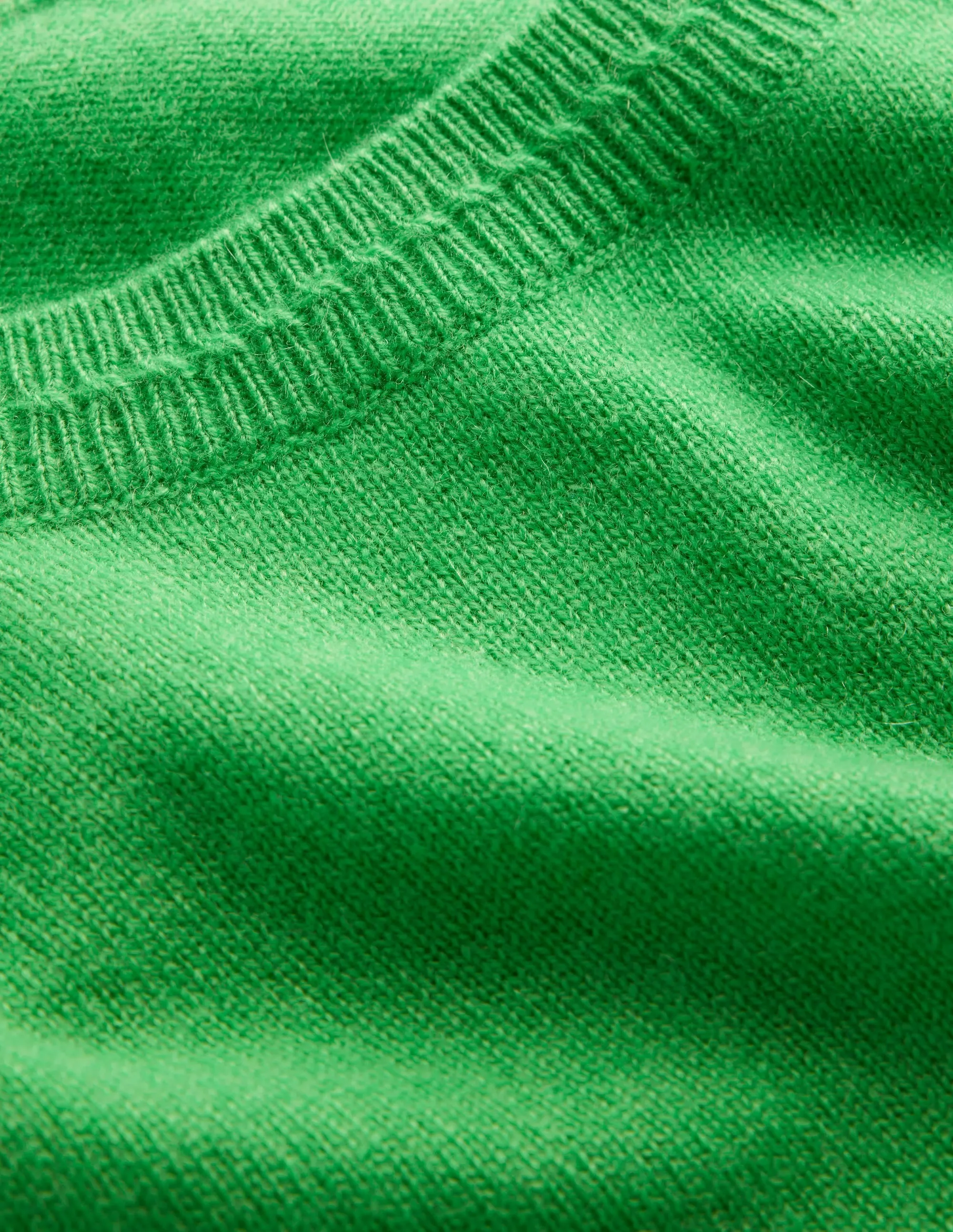 Eva Cashmere Crew Neck Jumper-Bright Green