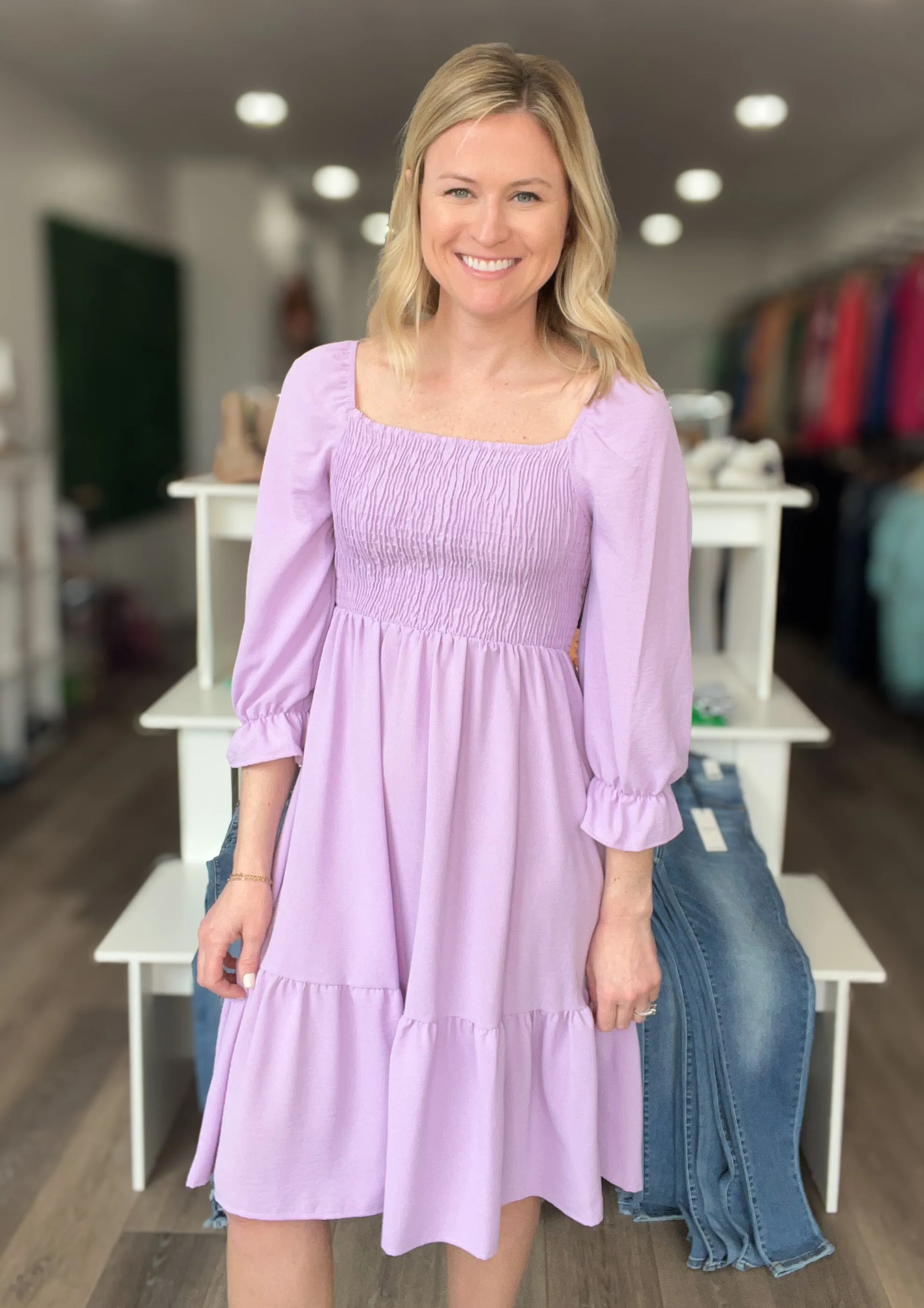 Evie Smocked Bodice Dress