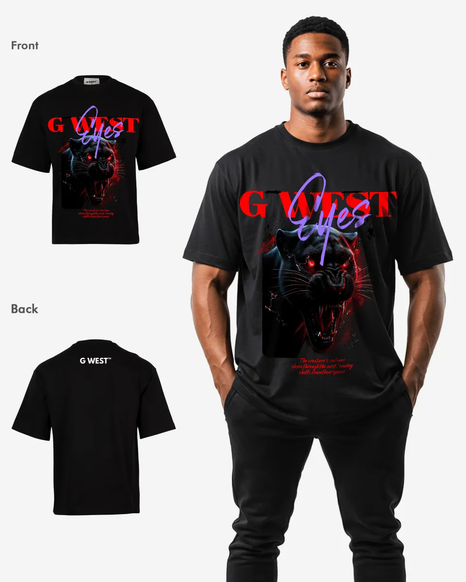 G-WEST RED FURY OVERSIZED TEE GWROJMT190