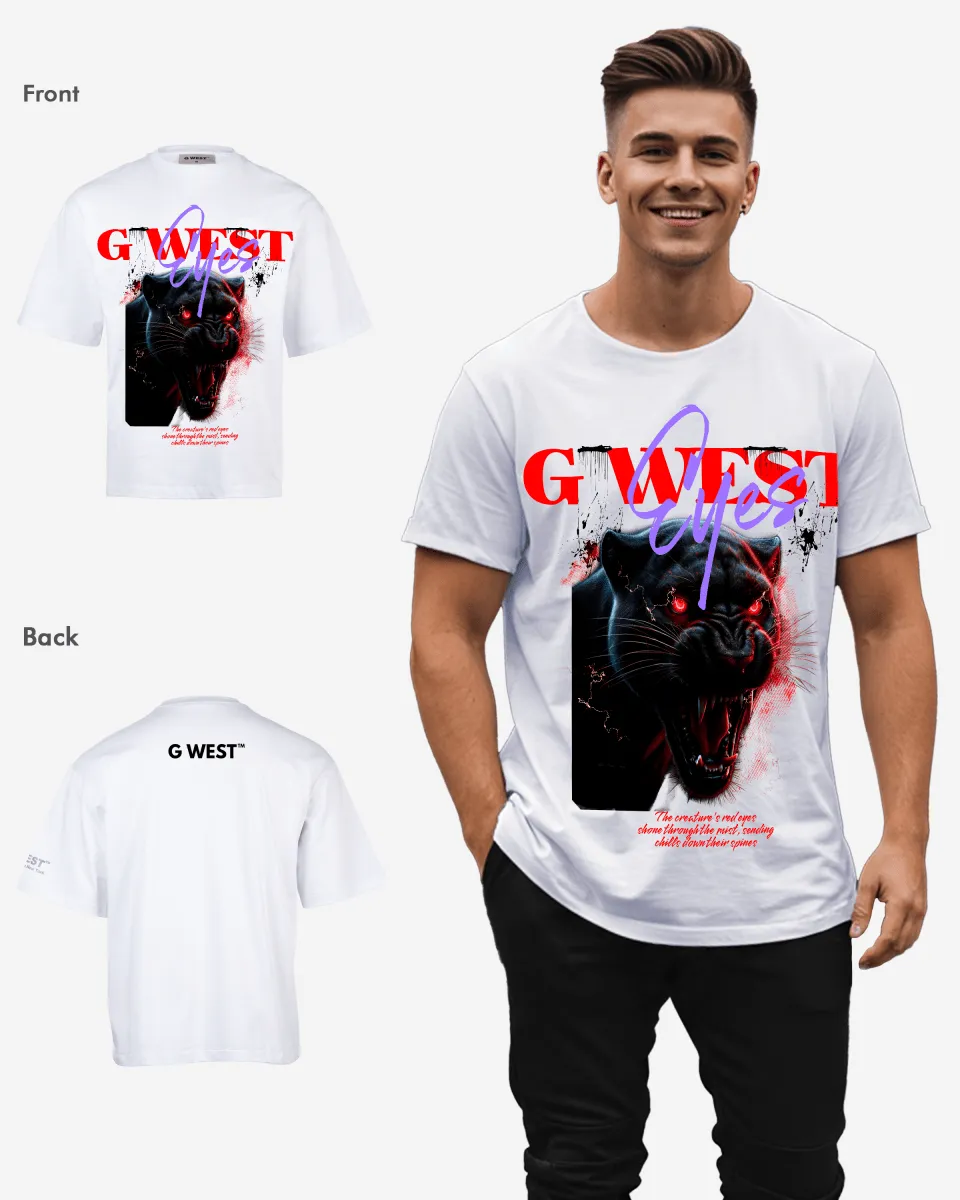 G-WEST RED FURY OVERSIZED TEE GWROJMT190