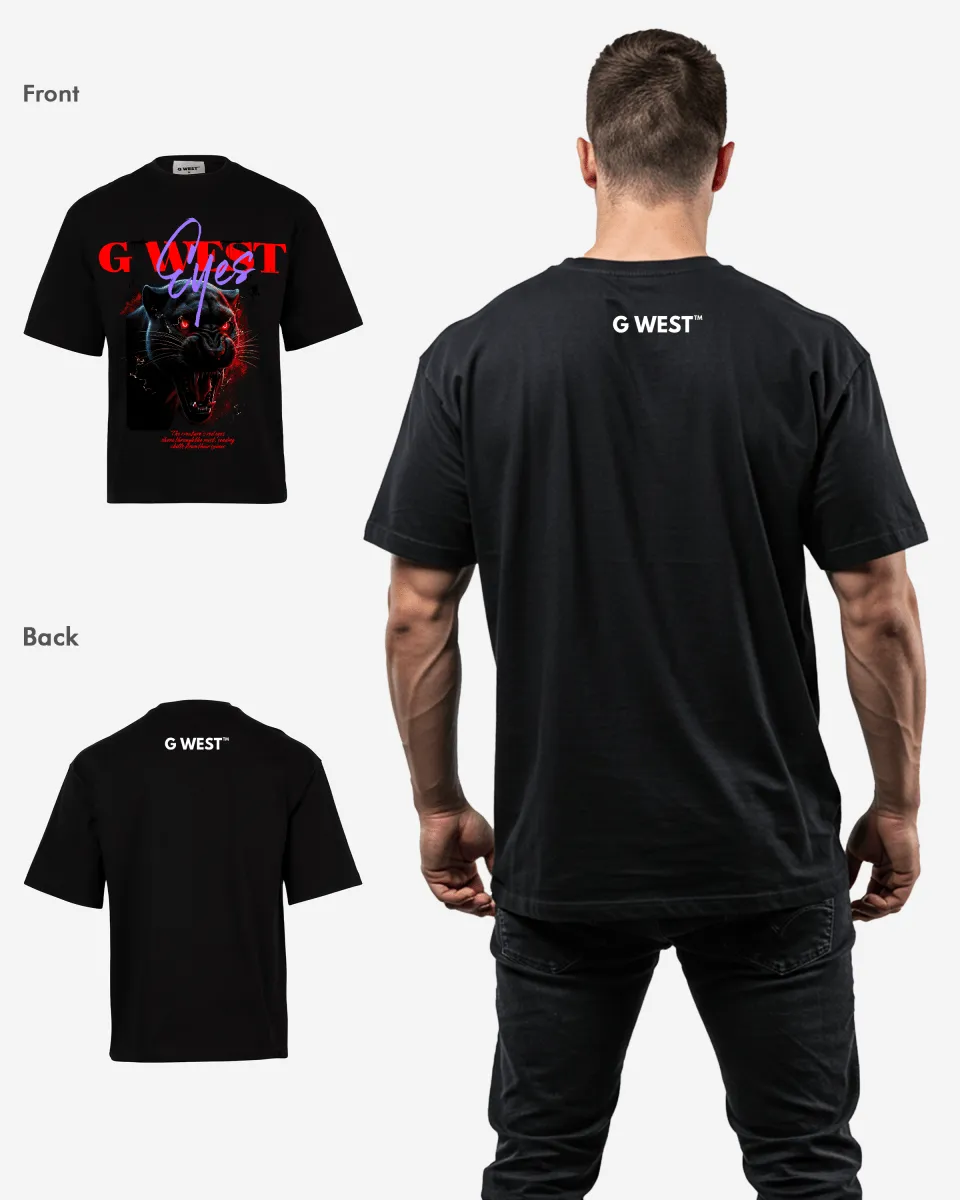 G-WEST RED FURY OVERSIZED TEE GWROJMT190