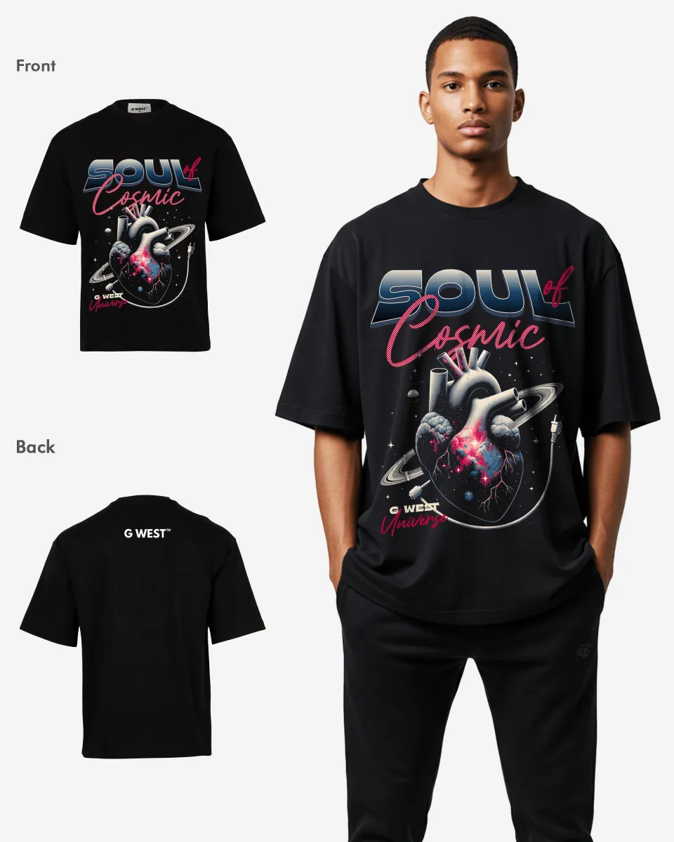 G-WEST SOUL OF COSMIC OVERSIZED TEE GWROJMT81