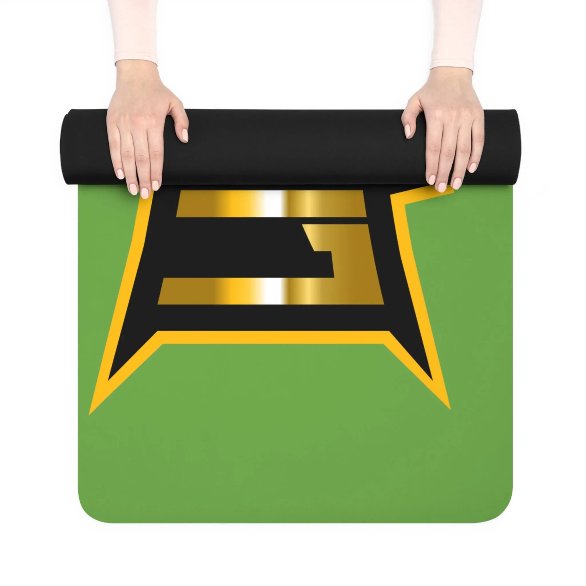 Green LionSquad Rubber Yoga Mat