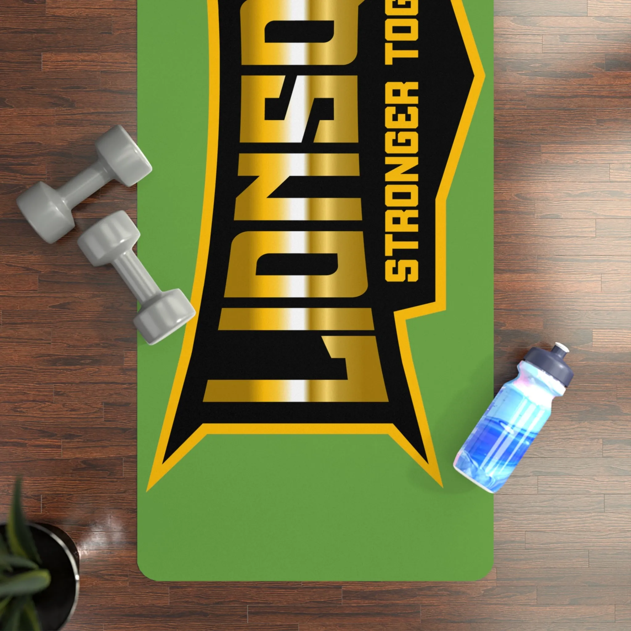 Green LionSquad Rubber Yoga Mat