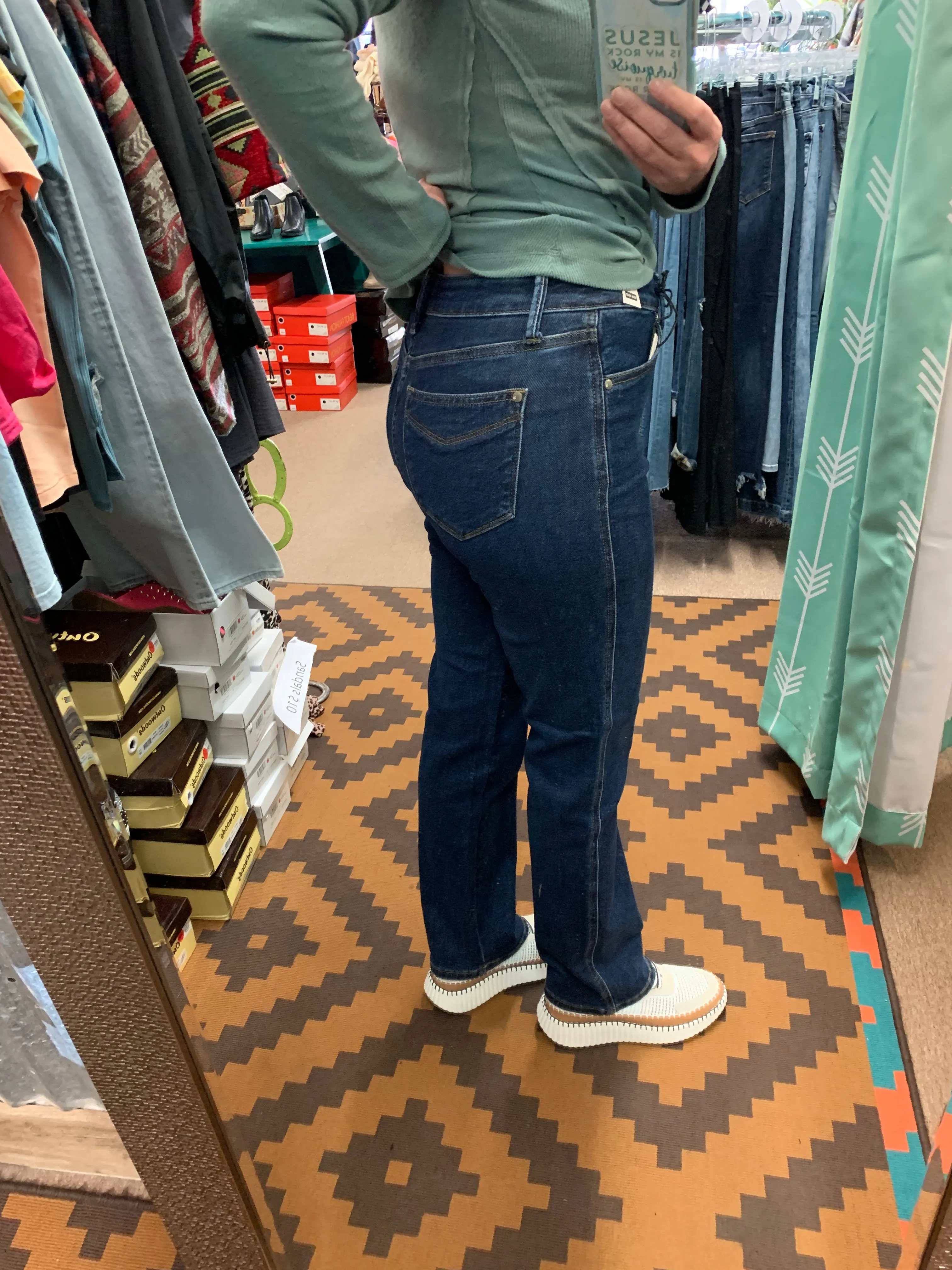 High Waist Tummy Control Classic Straight Judy Blue Jeans