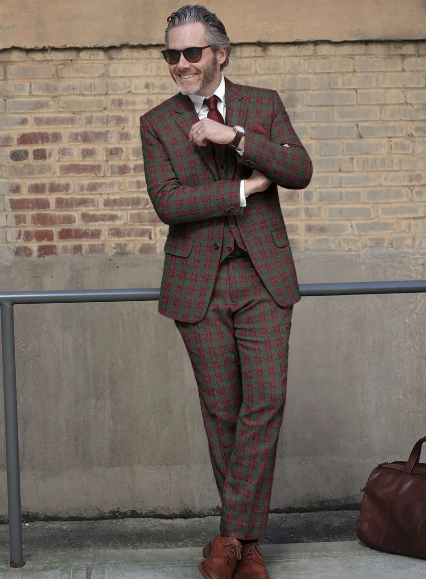 Italian Antio Checks Tweed Suit