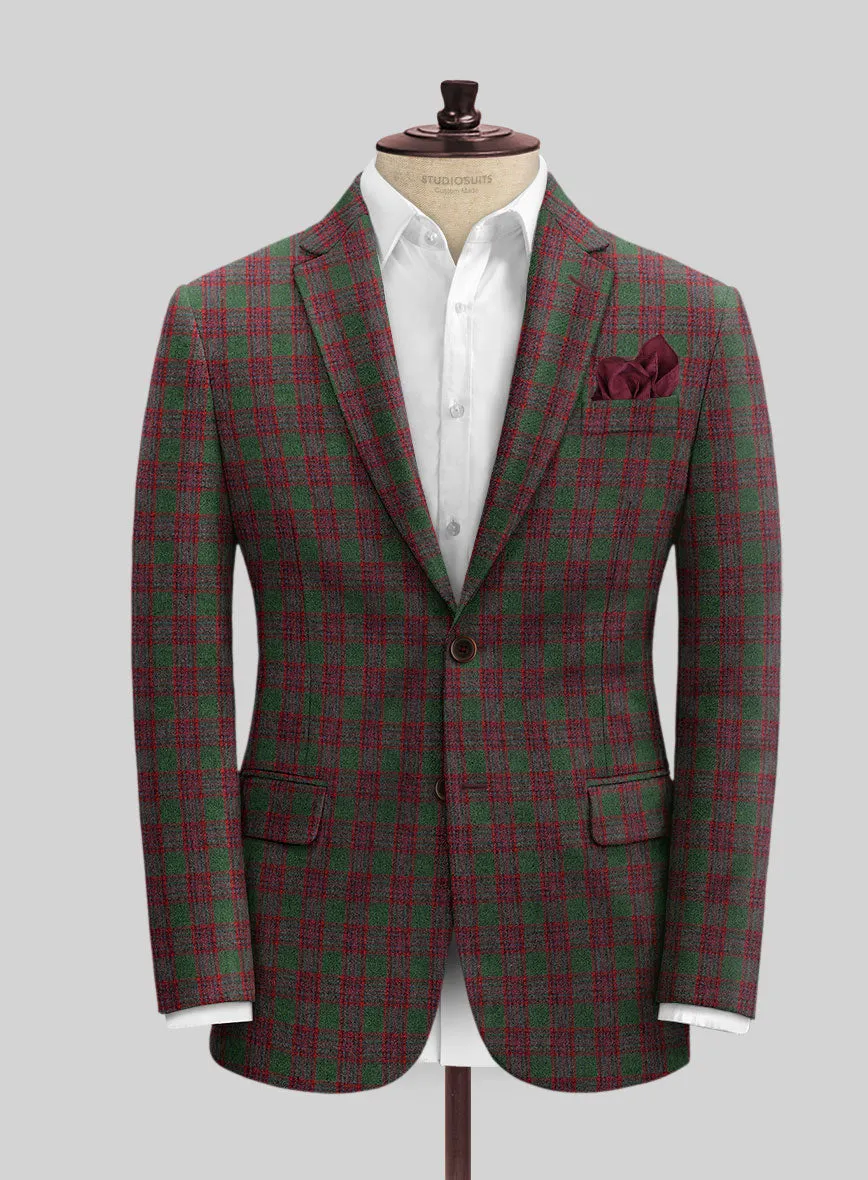 Italian Antio Checks Tweed Suit