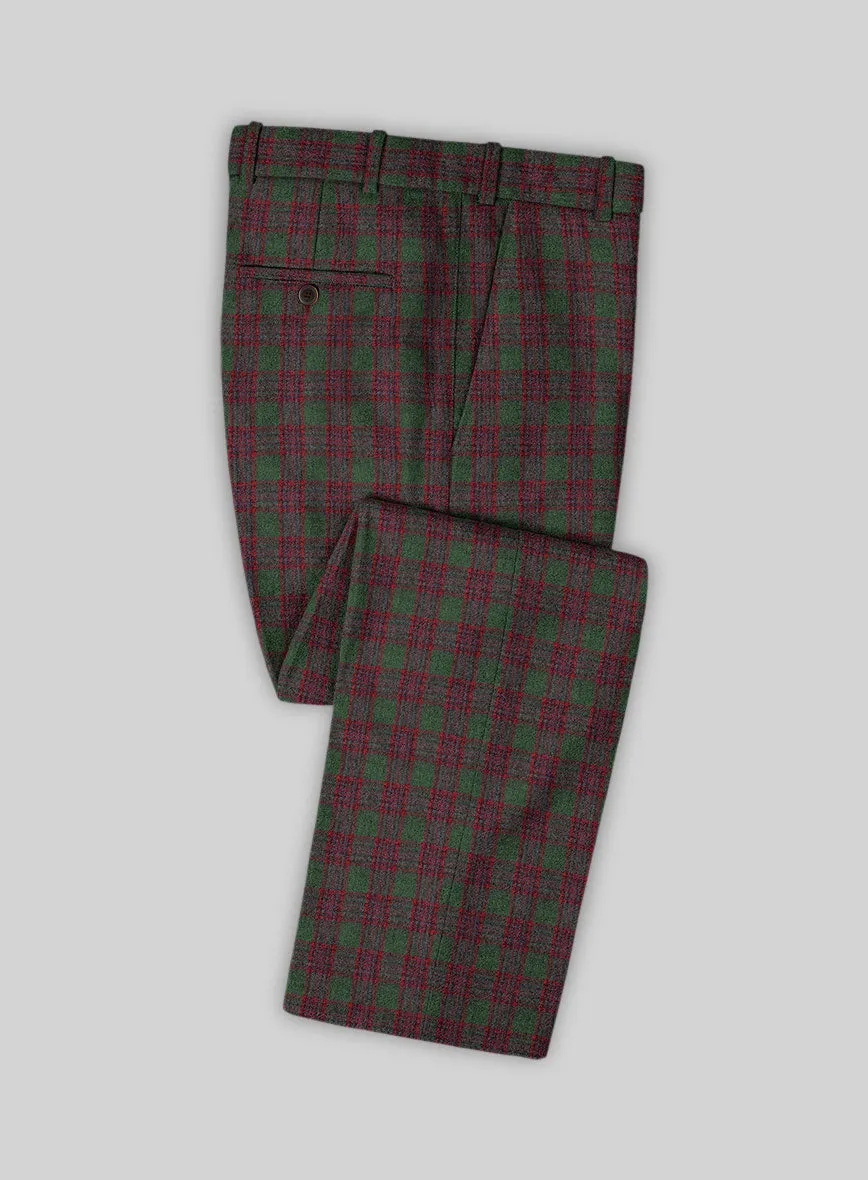 Italian Antio Checks Tweed Suit