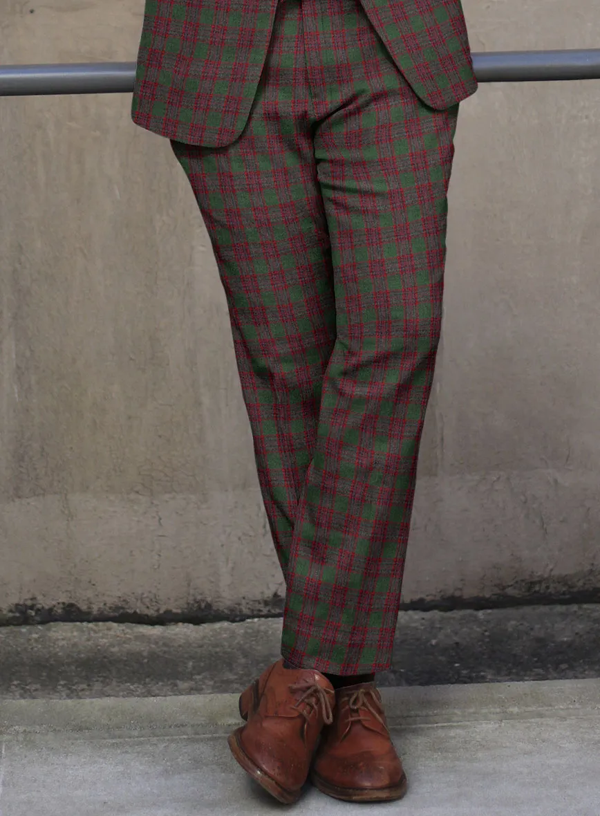 Italian Antio Checks Tweed Suit