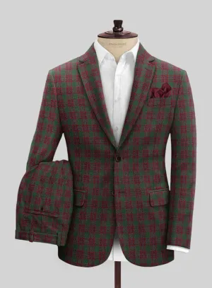 Italian Antio Checks Tweed Suit