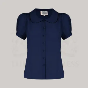 Jive Blouse in French Navy
