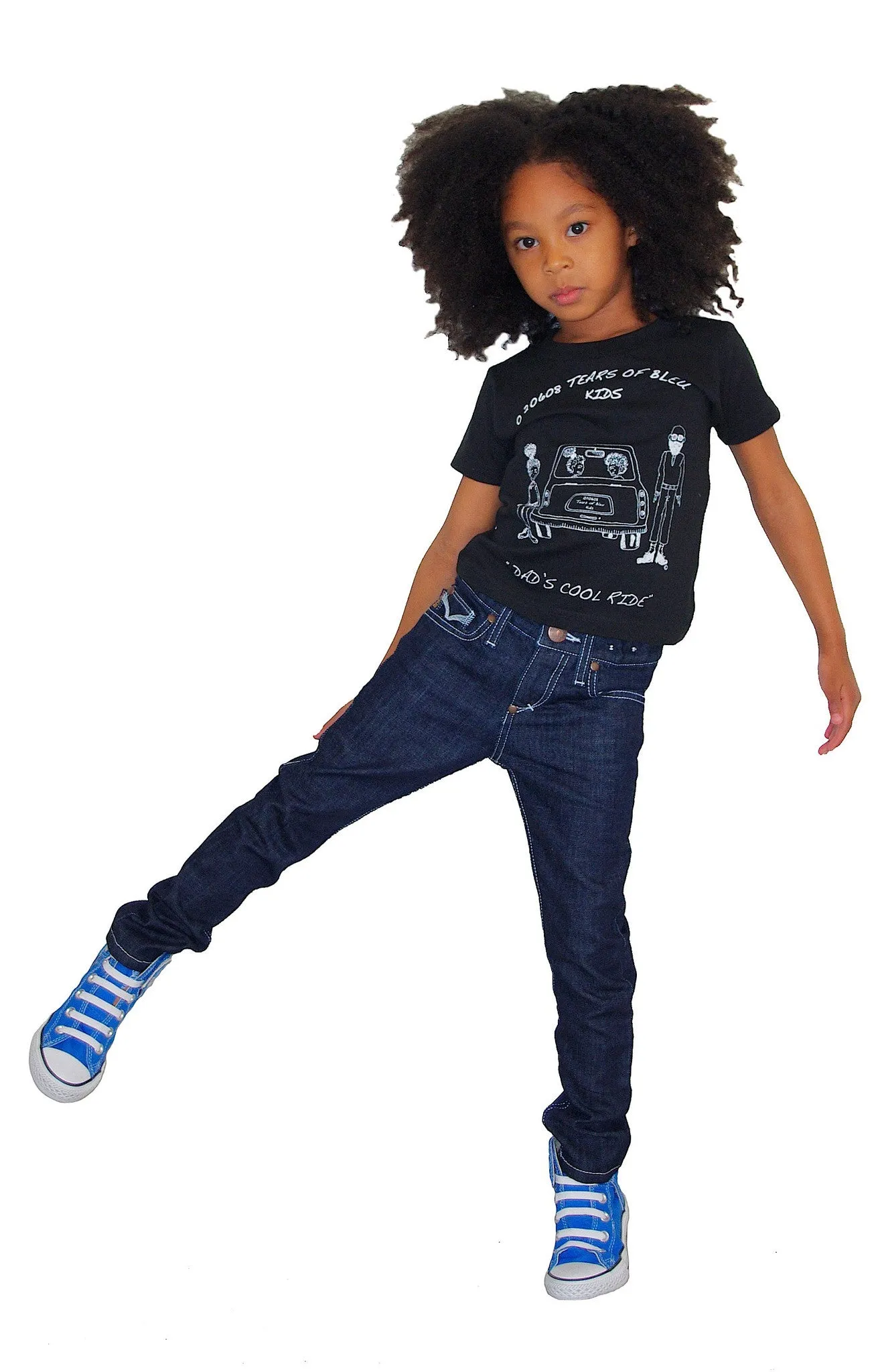Kids Skinny Jean Unisex - Rinse Blue