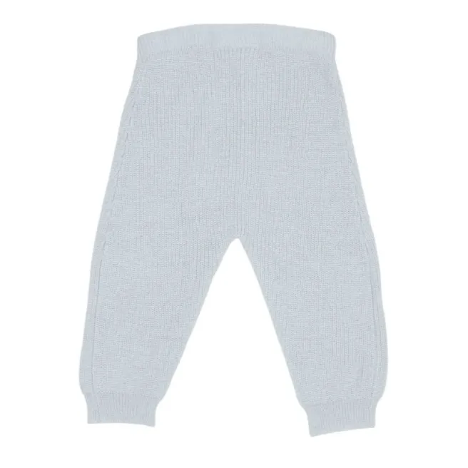 Knitted Pants Soft Blue