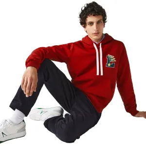 Lacoste Men's Pennants Hoodie Red