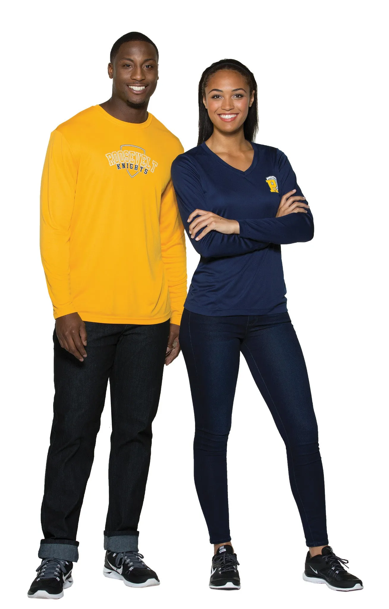 Ladies V-Neck Moisture Wicking Sport-Tek® Long Sleeve Competitor Sizes 2XL-4XL - LST353LS