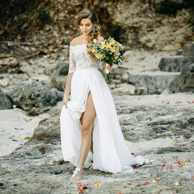 Light Beach Wedding Dress