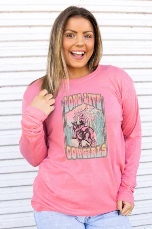 Long Live The Cowgirls Adult Soft-Tek Blend Long Sleeve Tee