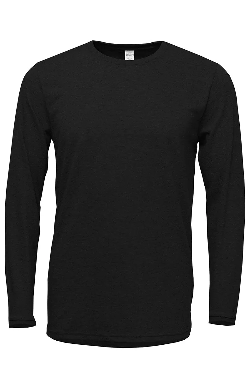 Mardi Gras Faux Sequin Embroidery Transfer Adult Soft-Tek Blend Long Sleeve Tee