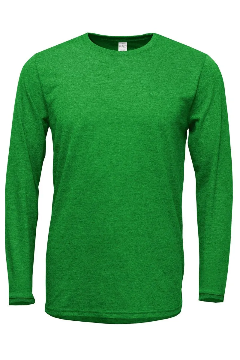 Mardi Gras Faux Sequin Embroidery Transfer Adult Soft-Tek Blend Long Sleeve Tee