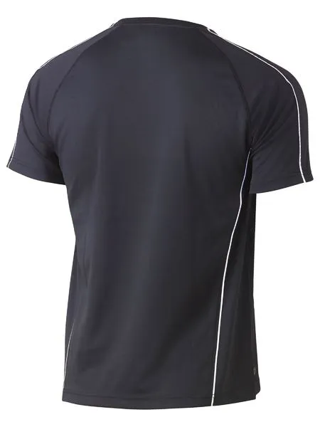 Mens Cool Mesh Tee With Reflective Piping