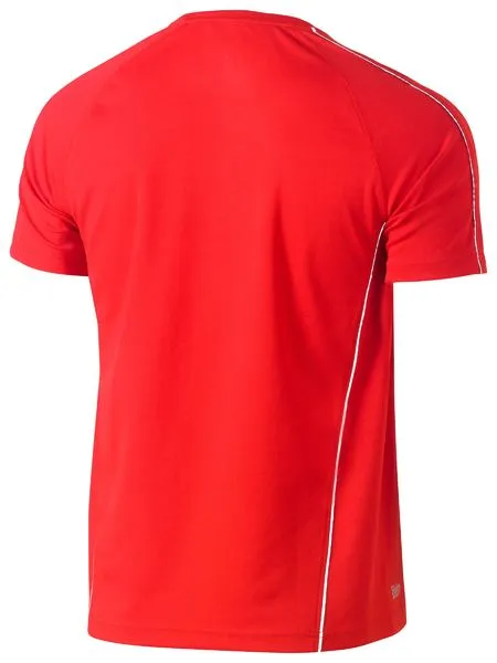 Mens Cool Mesh Tee With Reflective Piping