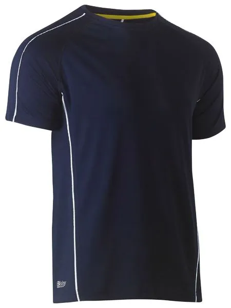 Mens Cool Mesh Tee With Reflective Piping