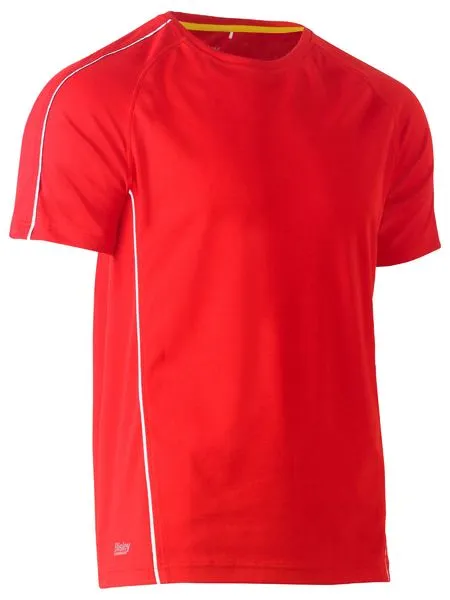 Mens Cool Mesh Tee With Reflective Piping