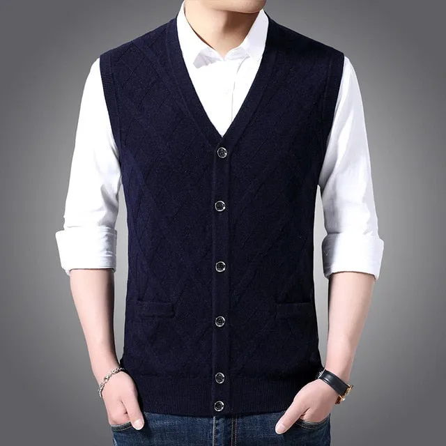 Men's Sweater / Fashion Sleeveless Jumpers