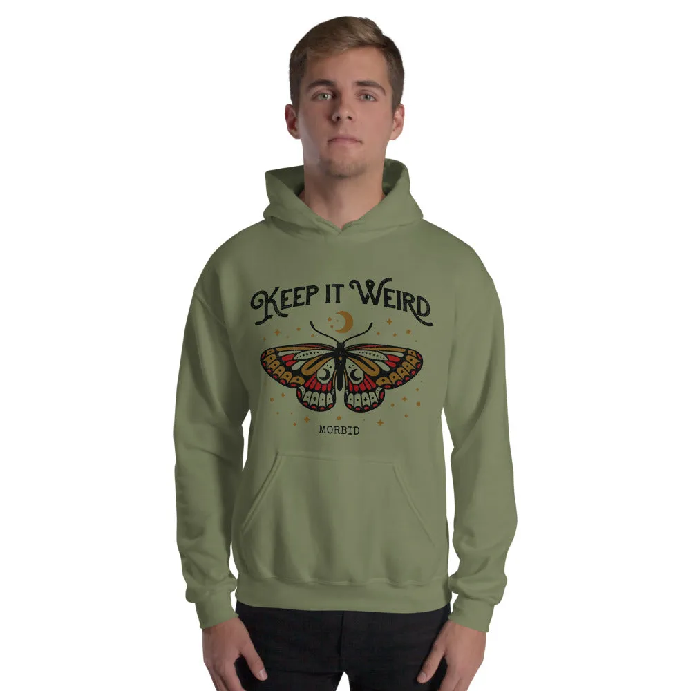 Morbid Keep It Weird Moth Hoodie