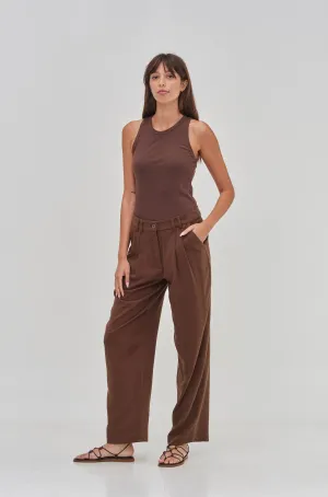 Noah Soft Pants Brown