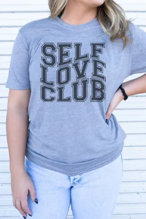Outlined Self Love Club Adult Soft-Tek Blend T-Shirt