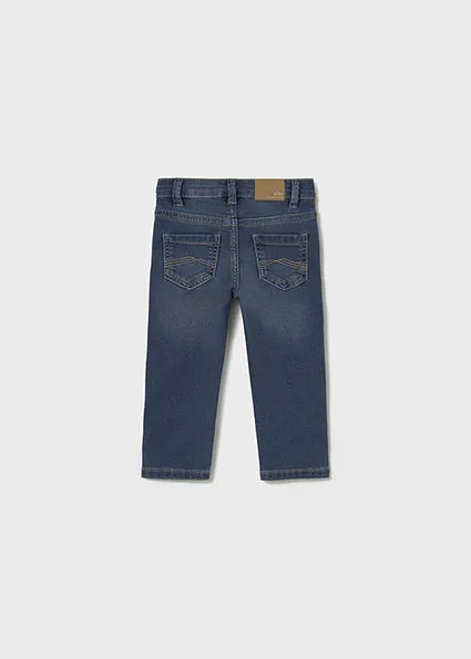pants soft denim - dark denim-086