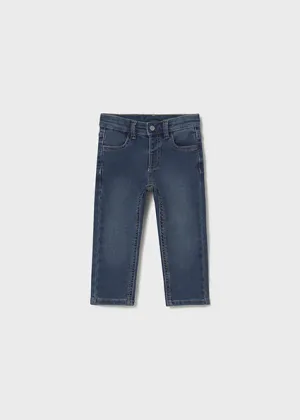 pants soft denim - dark denim-086